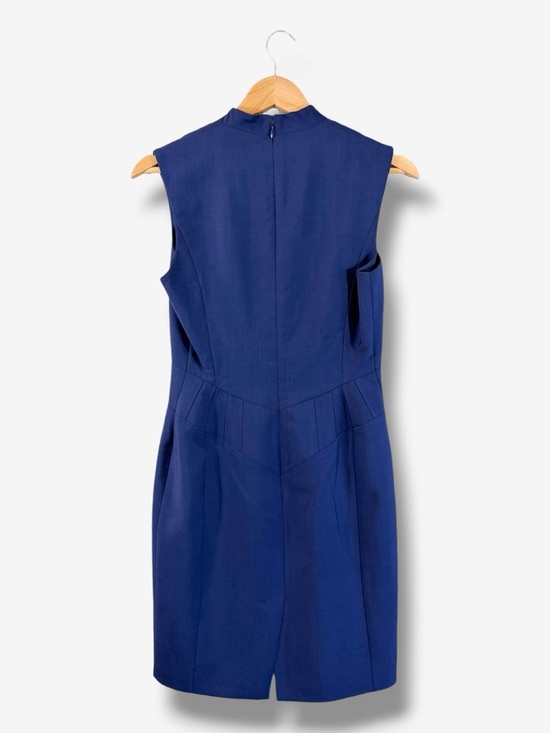 REISS Blue Magda Sheath Dress Size US 6 Sleeveless Office Minimalist Business - Picture 8 of 11